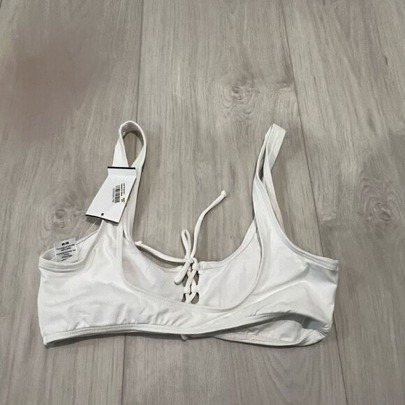 Anthropologie x L*Space Romi Lace-Up Bikini Top size M - Picture 2 of 7